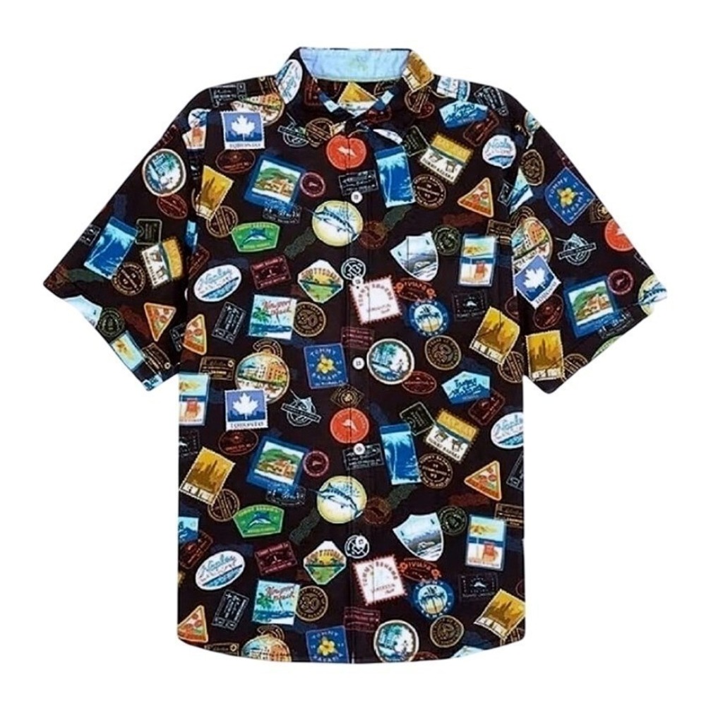 Tommy‎ Bahama Mens Large Veracruz Cay Tropic Travels 30th Ann Edition Camp Shirt